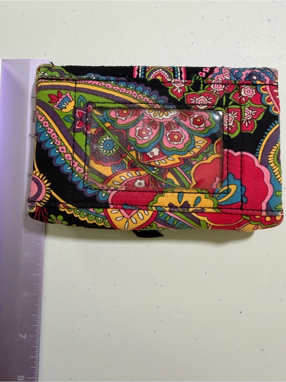 Vera Bradley Very Berry Paisley Turn Lock Wallet Kiss Lock Coin ID Holder